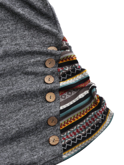 Casual Dames Hoodie met Tribalpatroon – Tavira