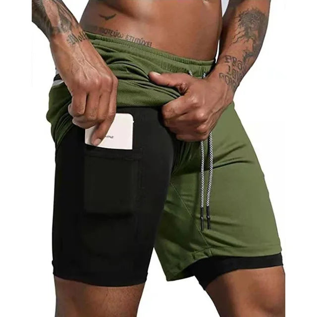 Heren Hardloopshort met Dubbele Laag – Milan