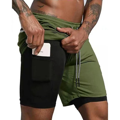 Heren Hardloopshort met Dubbele Laag – Milan