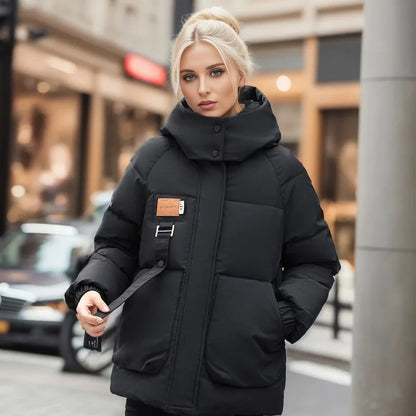 Comfortabele Dames Winterjas met Donsvulling - Amelina
