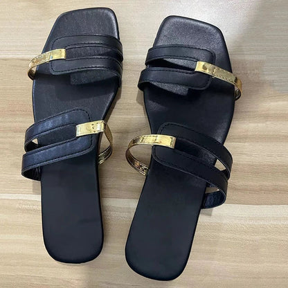 Dames Platte Zomerslippers met Open Teen – Avianne
