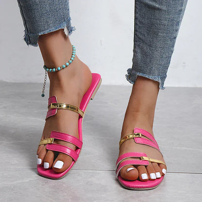 Dames Platte Zomerslippers met Open Teen – Avianne