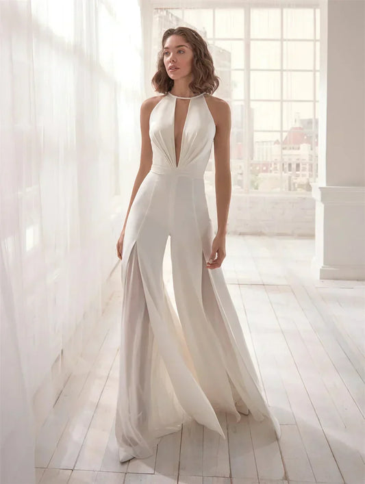Trendy dames jumpsuit met V-hals – Noemi