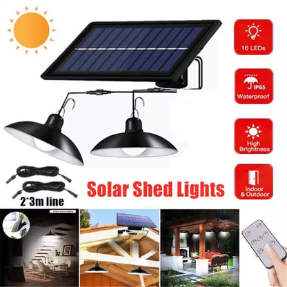 Draadloze Solar LED Lampenset met Afstandsbediening – TwinRay