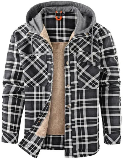 Geruit Heren Outdoorjack met isolatie & waterafstotende coating – Ragnar