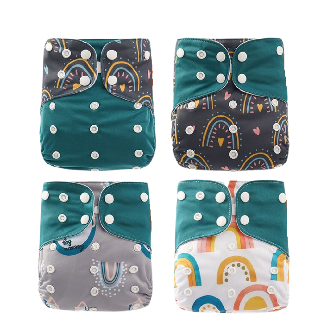 Herbruikbare en lekvrije stoffen luiers voor baby's – ecologisch luierpakket