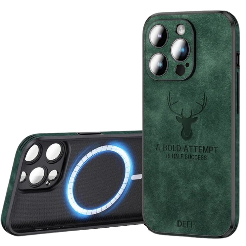 Luxe Hertenleren iPhone Hoes - Veltro