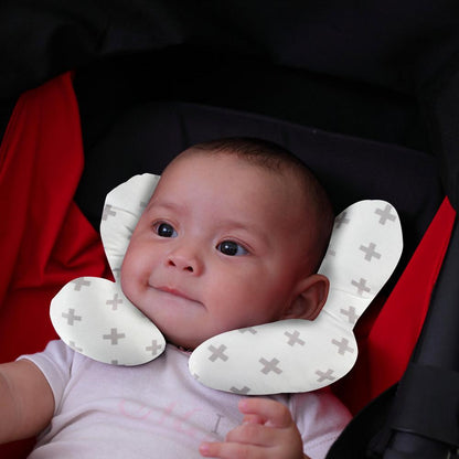 U-vormig babynekkussen voor reizen en kinderwagen – knuffelsteun