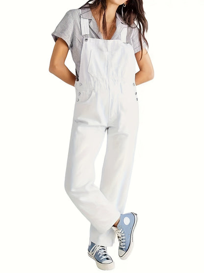 Stijlvolle dames denim jumpsuit voor elke dag - CityEase