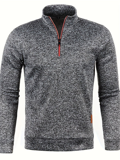 Heren Pullover met Halsrits voor Herfst & Winter – Matteo