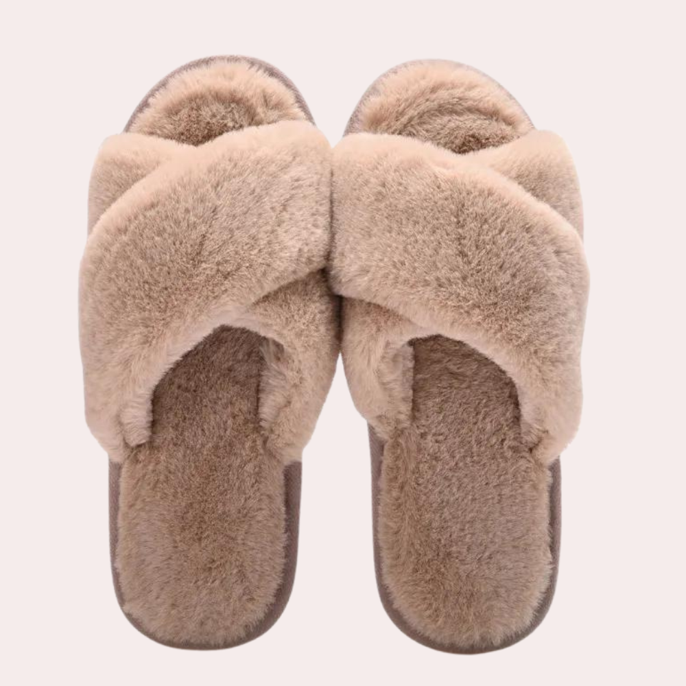 Warme Kruisband Pantoffels voor Dames - Maëlle