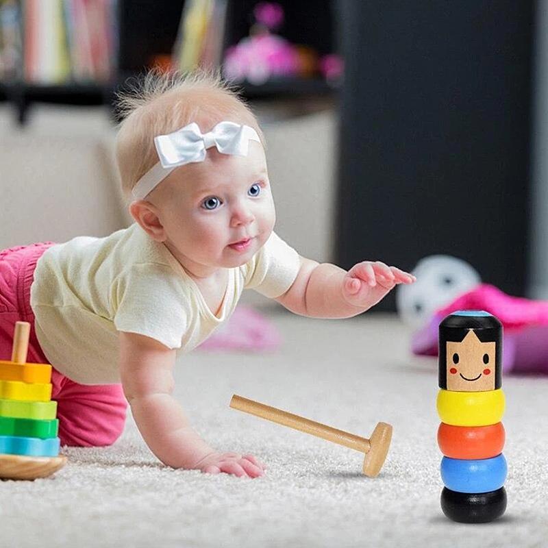 Flexibele houten acrobaat – Bevordert behendigheid & creatief denken (1+1 gratis)