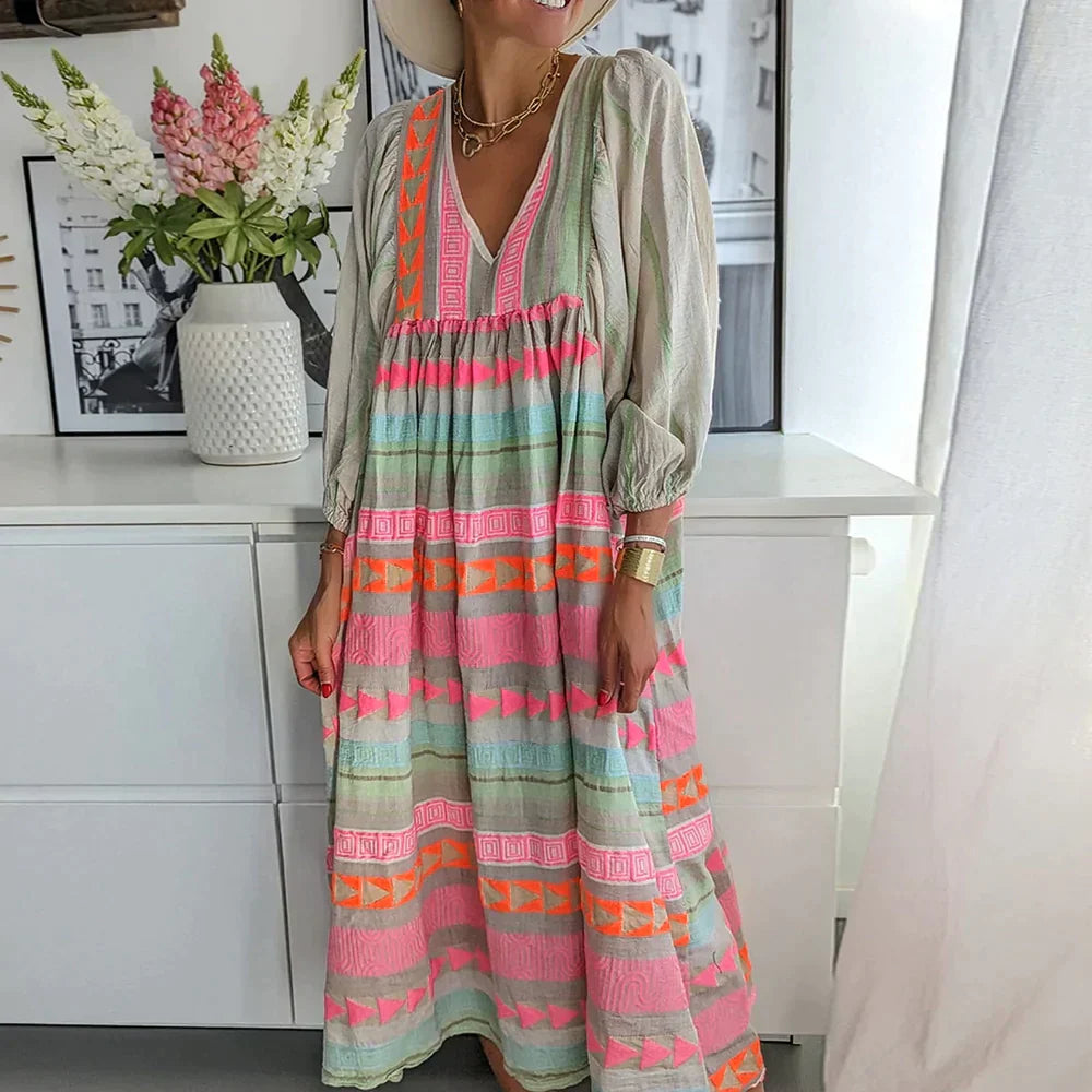 Maxi Zomerjurk met Kleurverloop – Solenne