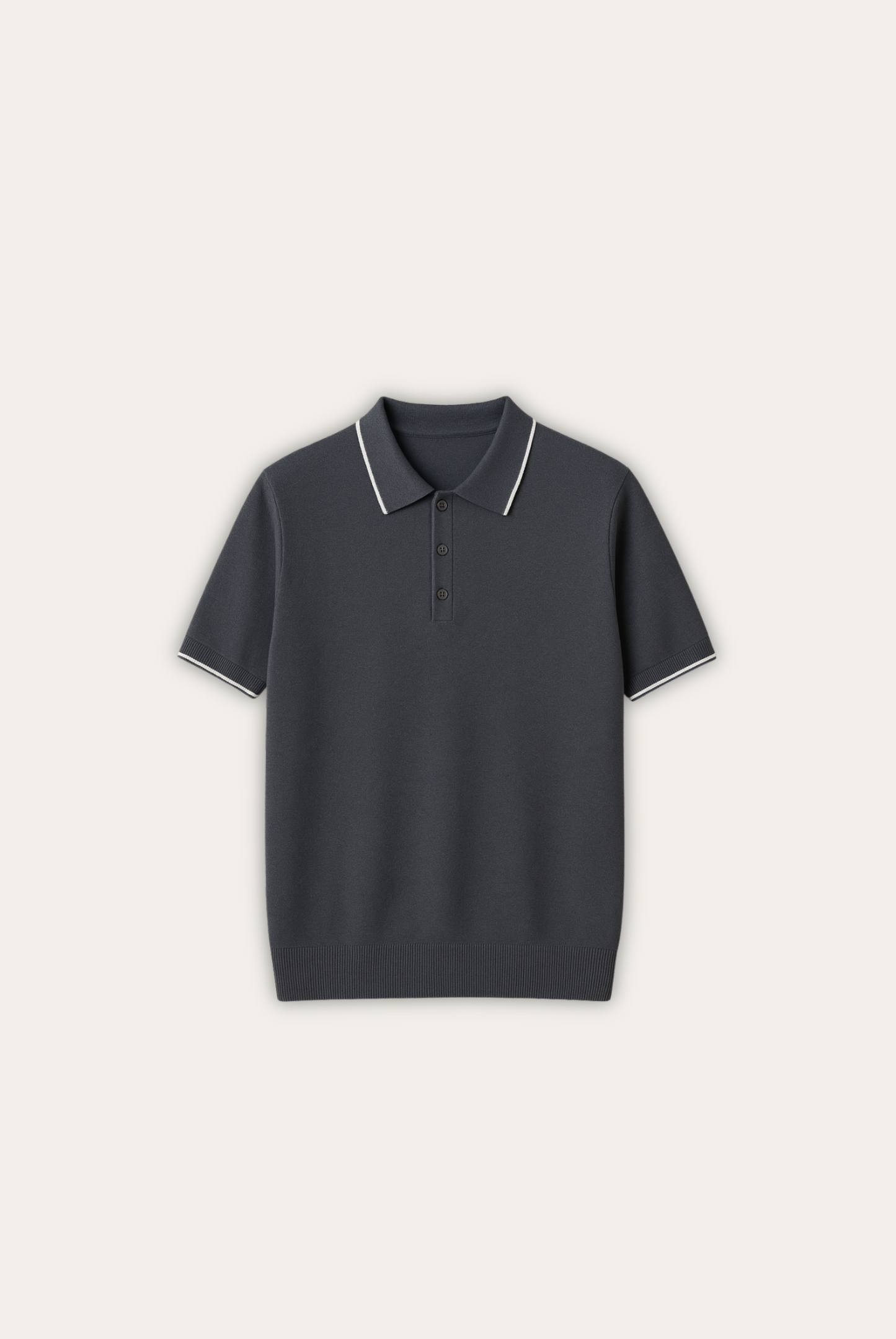 Stijlvolle heren polo van kasjmier-merinowol - Miro