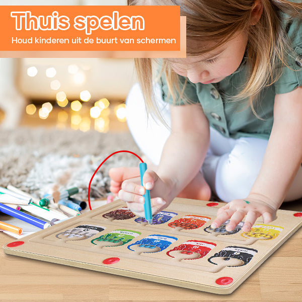 Magnetisch Leerdoolhof voor Kleur en Getalherkenning - MazeMagic