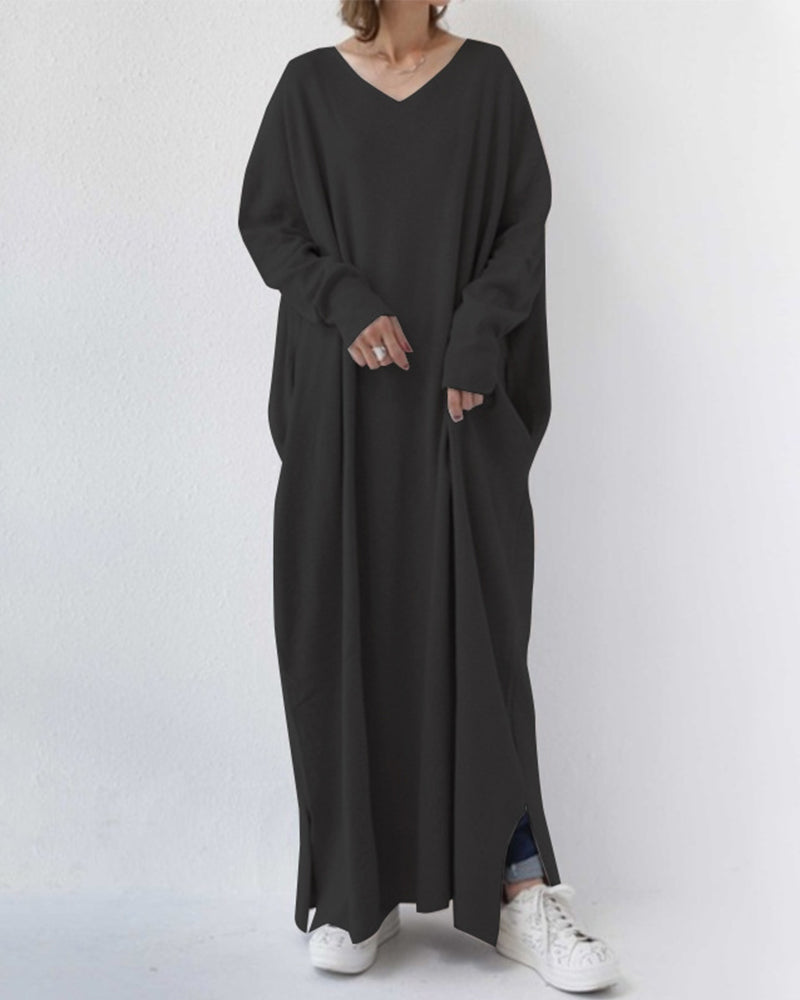 Zomerse Maxi Jurk van Katoen-Linnenmix – Sorella