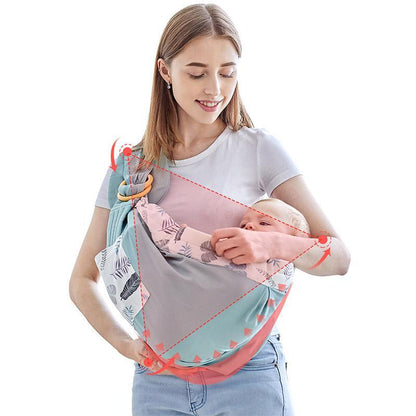 Multifunctionele babydrager met borstvoedingsfunctie van katoen – 0 tot 36 maanden