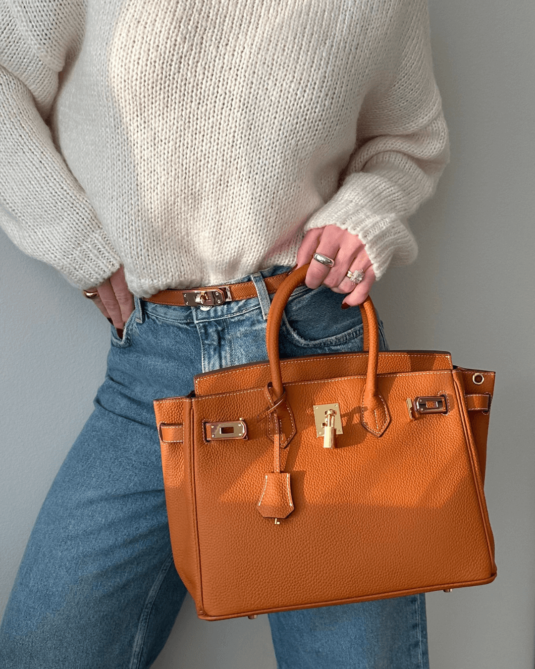 Stijlvolle Lederen Handtas - Liana