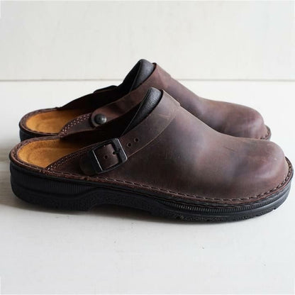 Luxe Leren Herenslippers – Elias