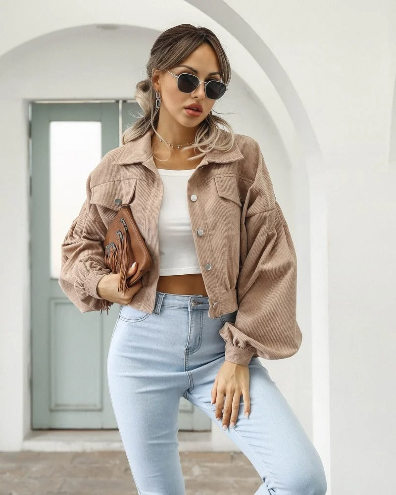Kort Spijkerjack met Stijl – Amira