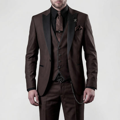 3-Piece Slim Fit Formal Suit - Seth