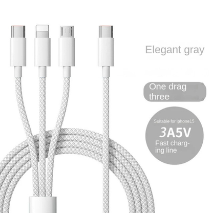 3-in-1 snelle oplaadkabel 100W – PowerLink