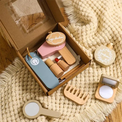 Houten kappers- en schminkset voor kinderen – BeautySpa