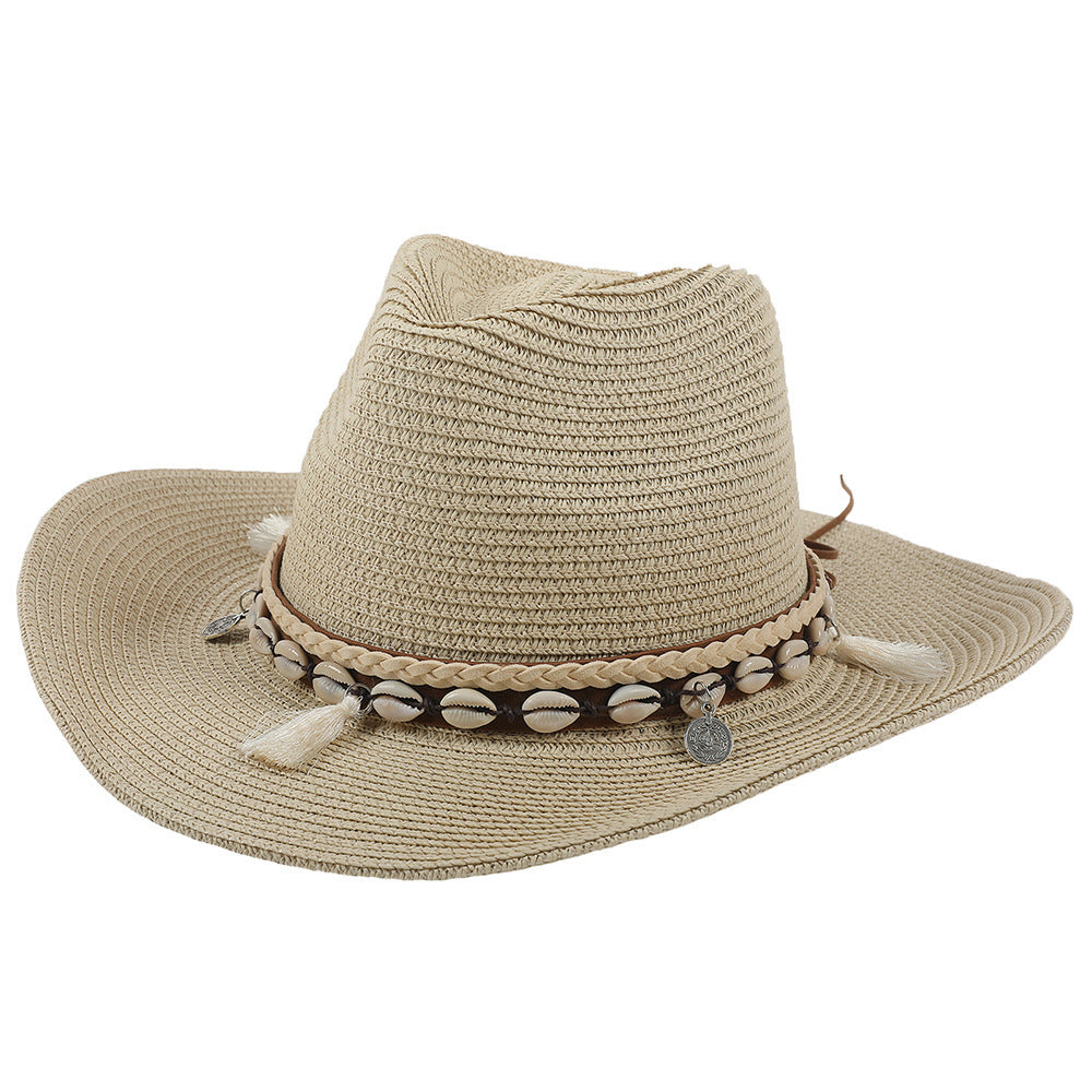 Lichte zomerhoed met schelpen en kwastjes – Jasmine