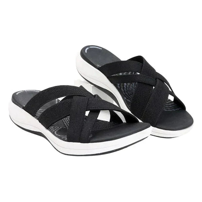 Luchtige Dames Slippers met Schokabsorberend Voetbed – Lina