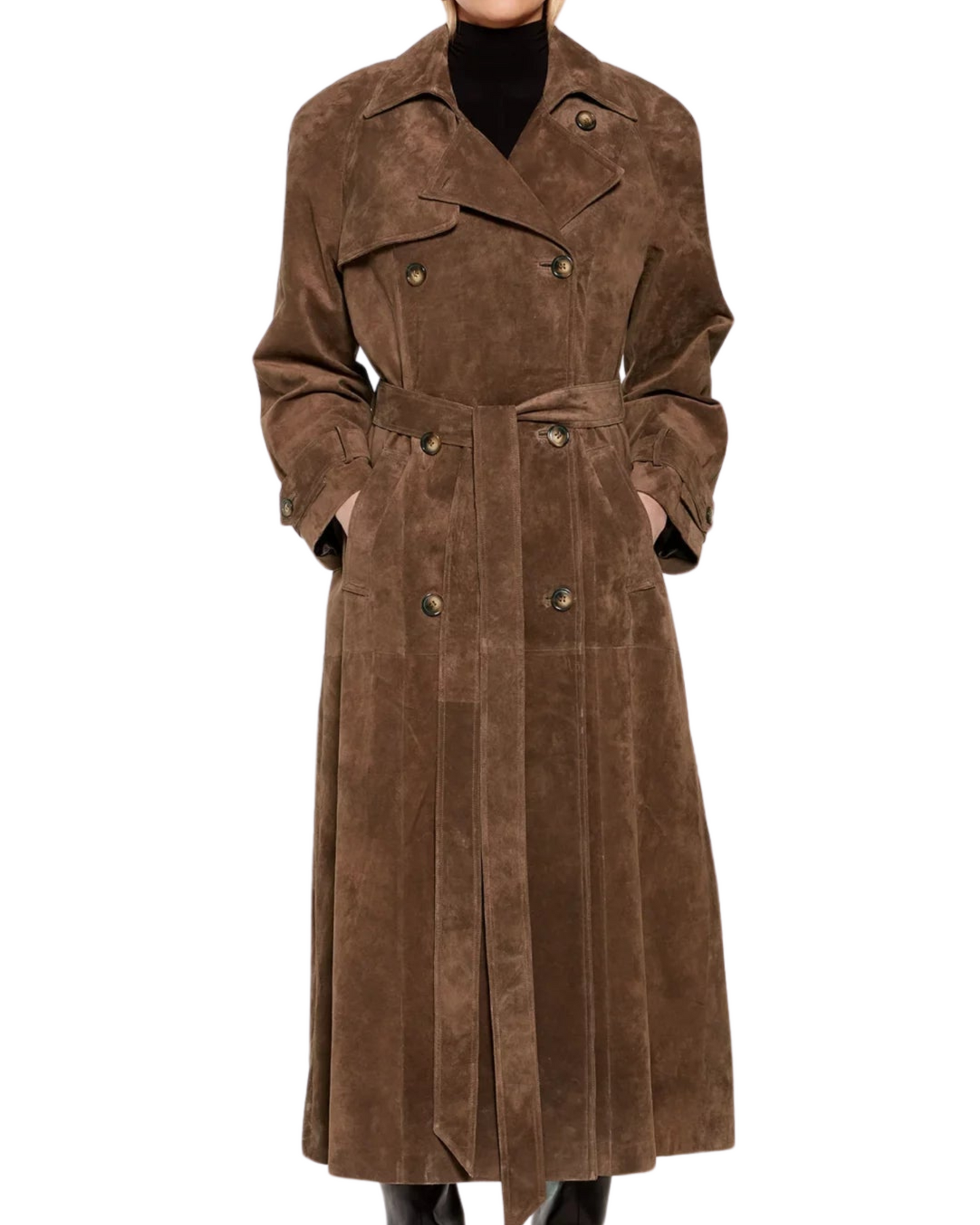 Faux Suede Winterjas voor Dames - Sorina