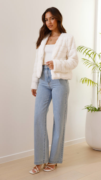 Luxe Dames Crop Jasje - Veloura