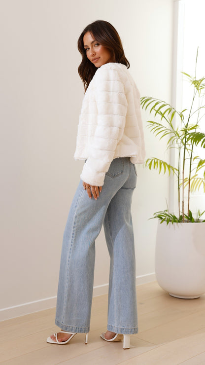 Luxe Dames Crop Jasje - Veloura