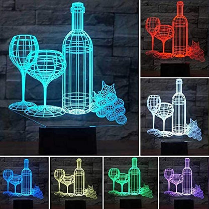 3D Illusion Tabletop Lamp -  NoirGlow