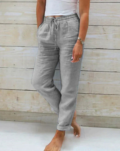 Stijlvolle linnen broek voor dames - Selina