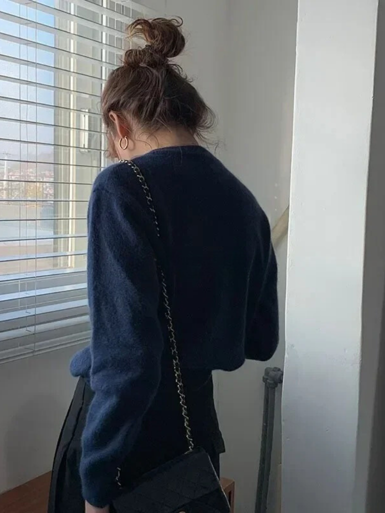 Stijlvol Gebreid Vest met O-hals - Sophie