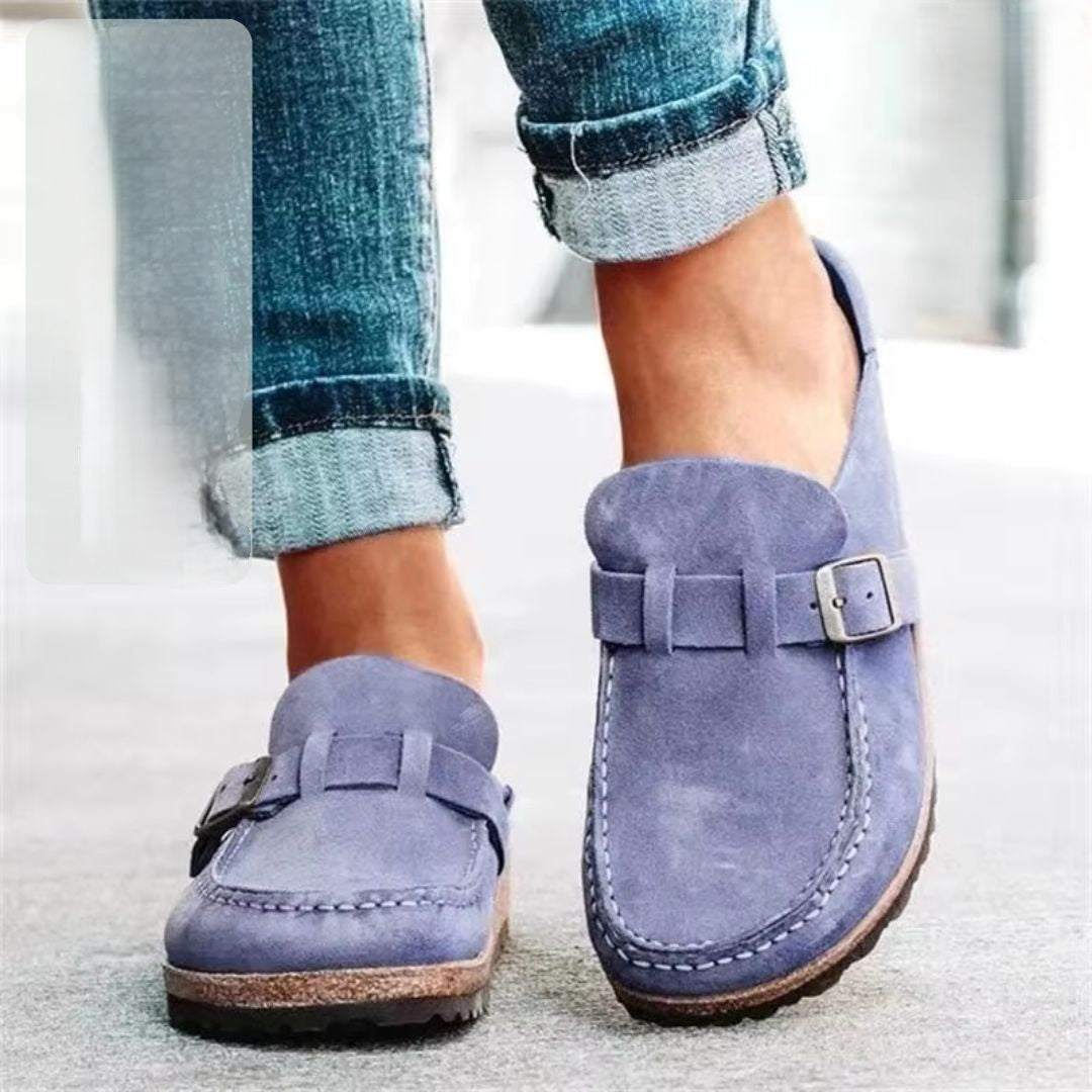 Suède Dames Loafers – Giulia