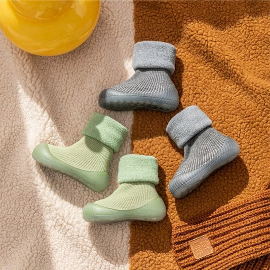 Herfstige antislip peutersokken met rubberen zool – 1 kopen, 1 gratis actie