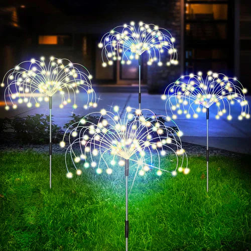 Waterdichte Solar Tuinlamp met Vuurwerkeffect – SparkGlow