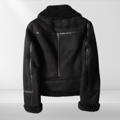 Dames Sherpa Bomberjack van fleece met rits – Amira