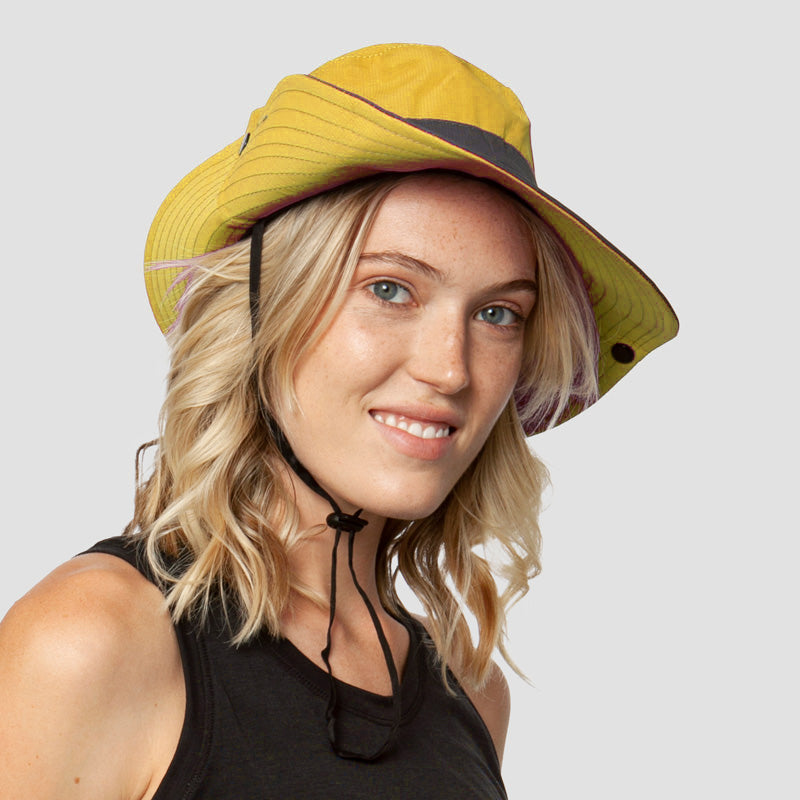 Ademend UV-bescherming dames zonnehoed opvouwbaar met paardenstaartopening – Liane (Koop 1, Krijg 1 GRATIS)