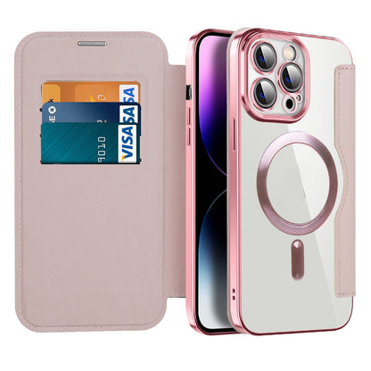 Leren Flip Case met Magnetische Adsorptie & RFID-Bescherming – Valtrix (1+1 GRATIS)