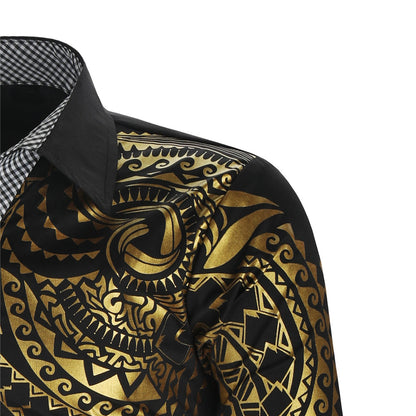 Herenoverhemd met Gouden Details – Darius