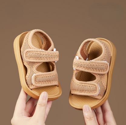 Ademende kindersandalen met zachte zool en snelsluiting – Licht om mee te lopen