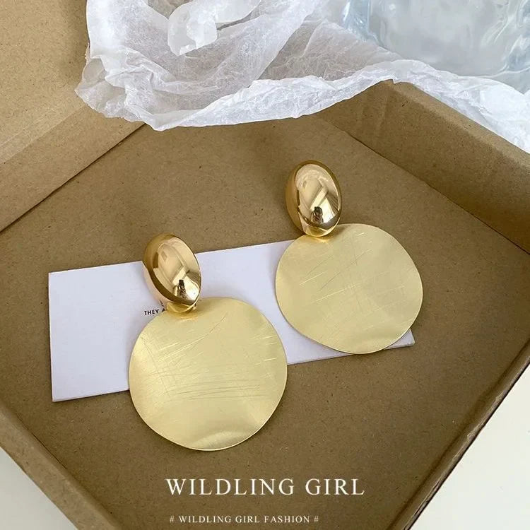 Gouden Oorbellen met Ronde Hangers - Amaya