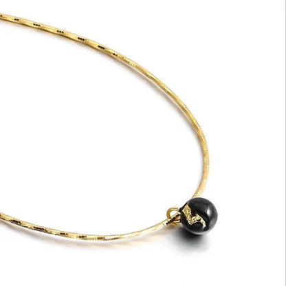 Vintage Gouden Barst Halsketting - Iris