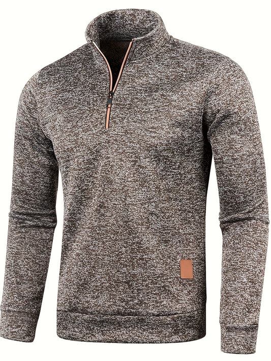 Heren Pullover met Halsrits voor Herfst & Winter – Matteo