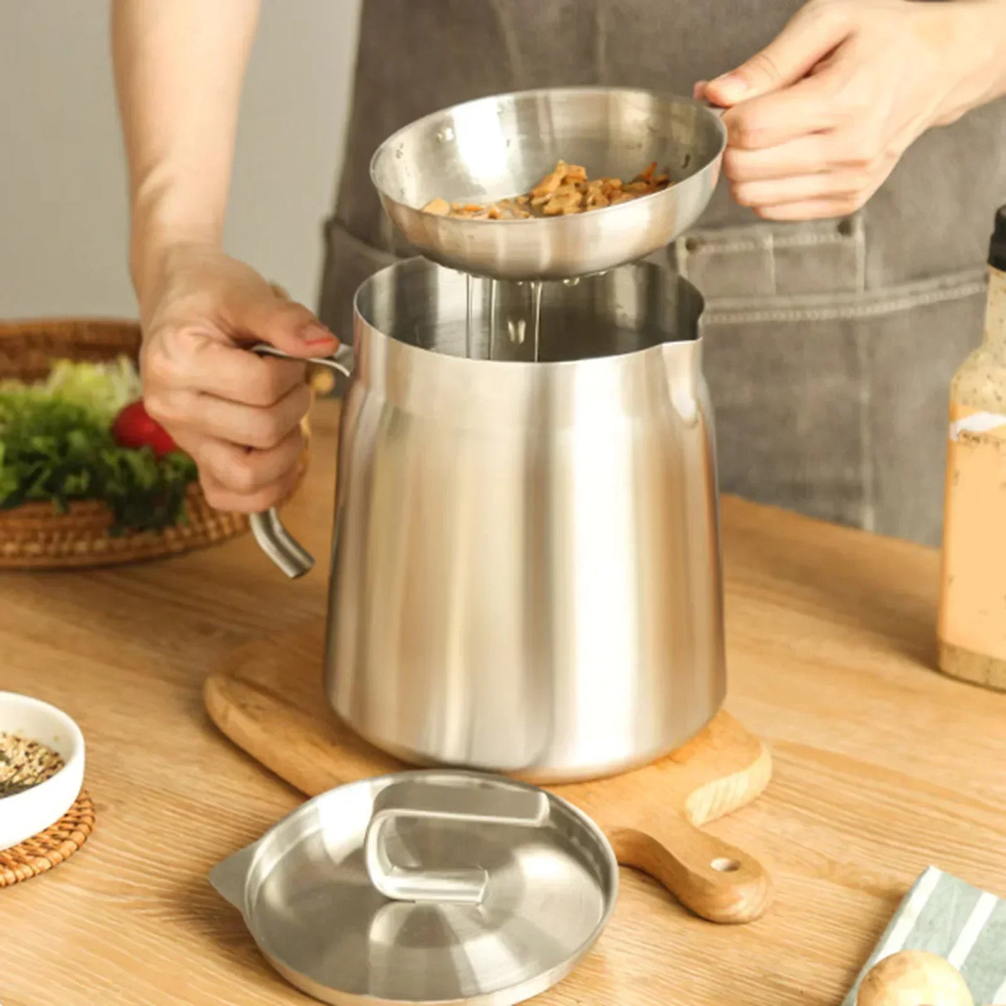 Compacte Ronde Frituurpan - SnackMaster Pro