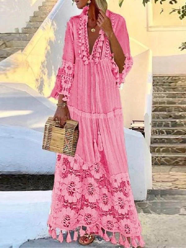 Stijlvolle Ibiza jurk dames – Elina