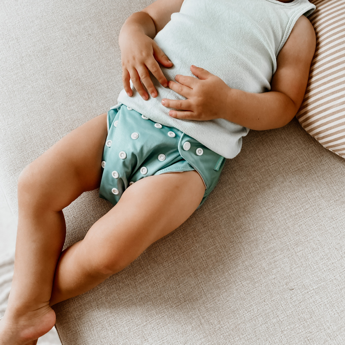 Herbruikbare en lekvrije stoffen luiers voor baby's – ecologisch luierpakket