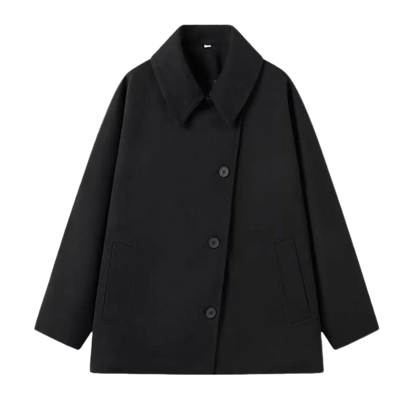 Dames tussenjas in oversized look met knoopsluiting – Selina